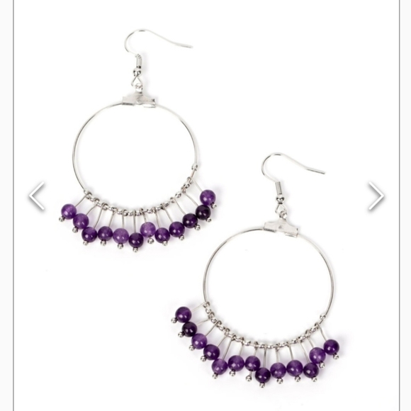 Free Your Soul Purple Earrings 💜 Sale - Picture 1 of 3